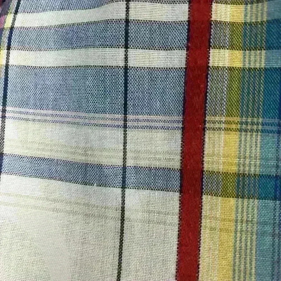 VTG 70’s USA Levi’s Panatela Sportswear Button Up Size Large Rainbow Plaid - Picture 8 of 10